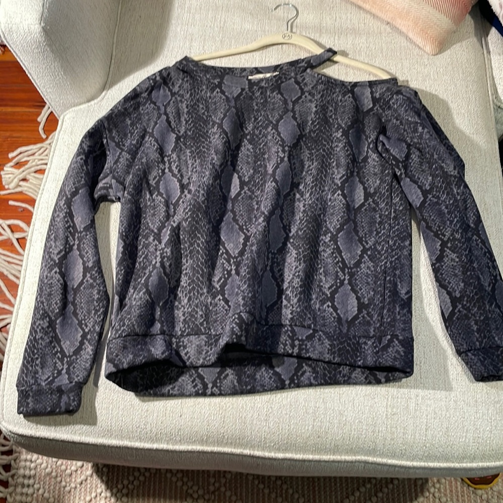 Snake print sweatshirt